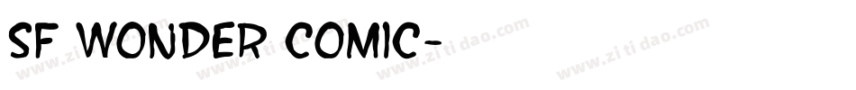SF Wonder Comic字体转换